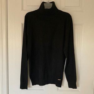 Black turtle neck sweater